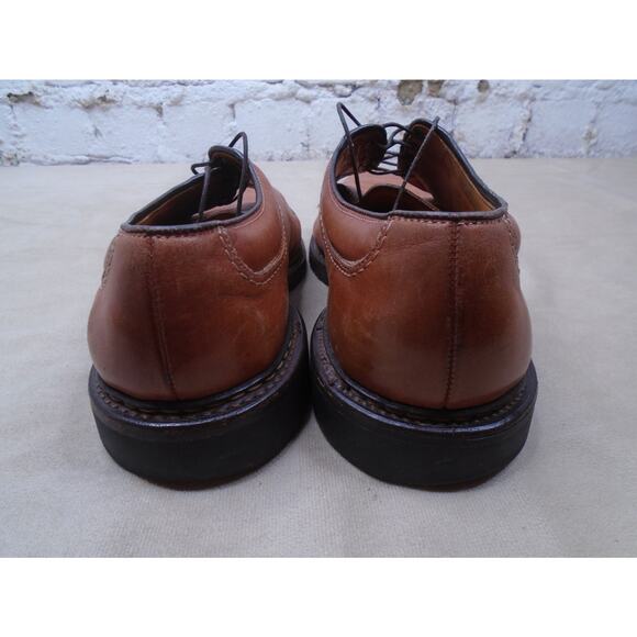 Allen Edmonds Shoes Mens 11 D Wilbert Brown Leather Derby Oxford Made in USA - Picture 5 of 11